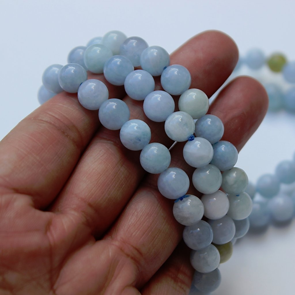 Aquamarine Beaded Bracelet